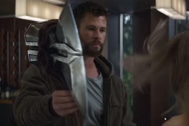 Thor and Captain Marvel appear in the just-released clip. Marvel / YouTube