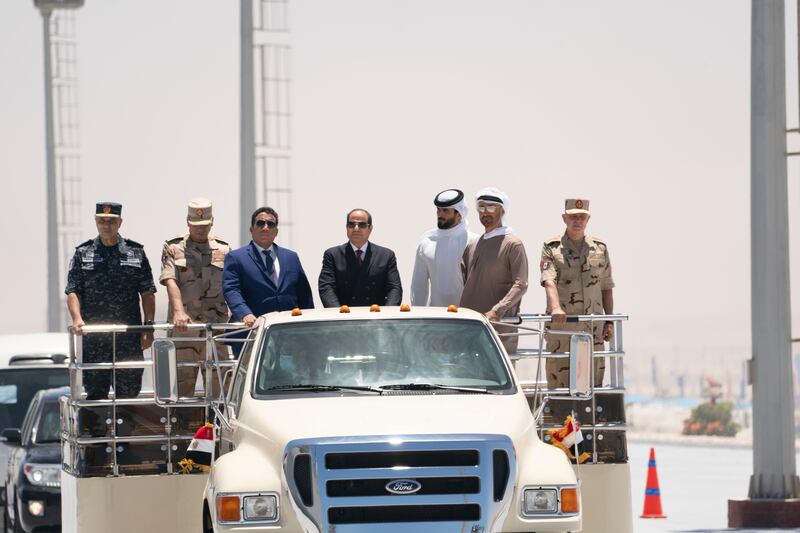 Mohamed Al Menfi, head of the Libyan Presidential Council, also attended.