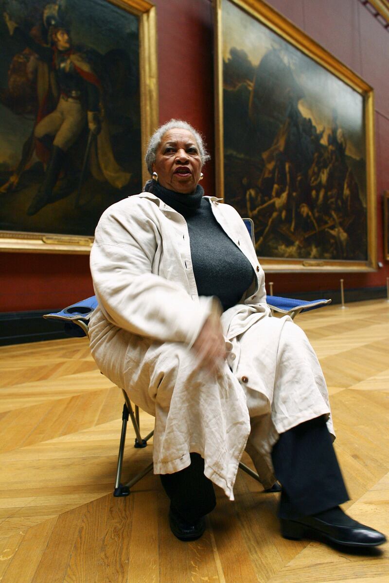 Morrison poses at The Louvre Museum in Paris. AFP