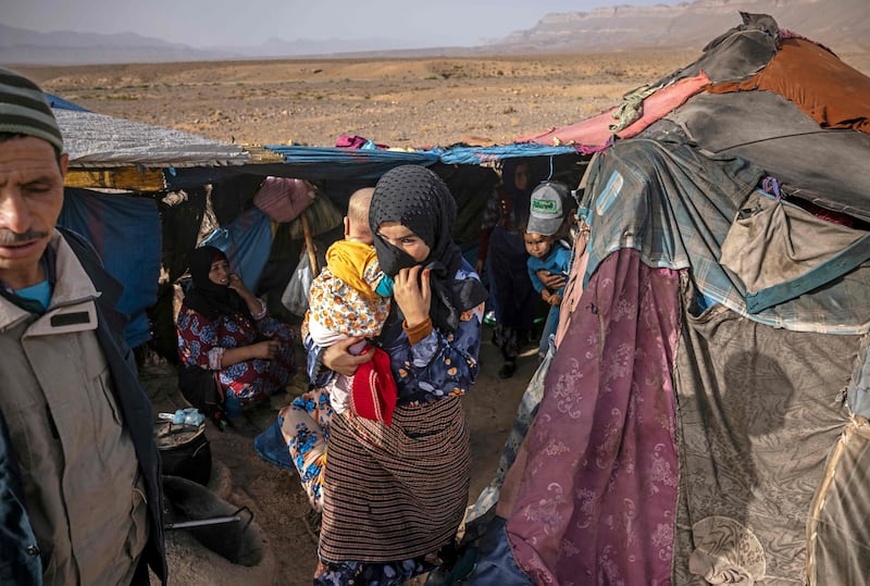 Amazigh sheltering at Amellagou say they recall a time when nomadic people were welcomed by settled communities but such hospitality is largely gone.