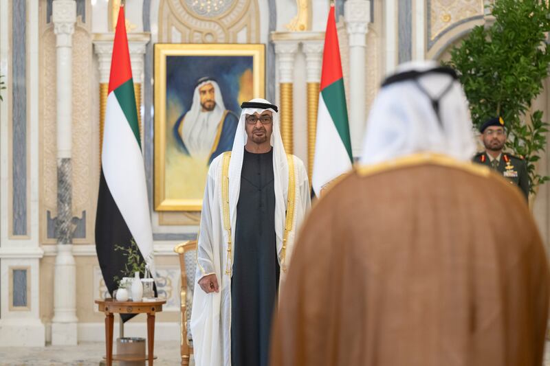 President Sheikh Mohamed witnesses the new ambassadors taking their oaths 