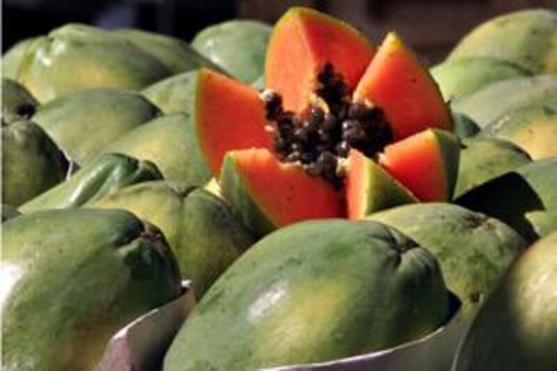 The vitamin C and antioxidants in papaya can help collagen and prevent wrinkles.