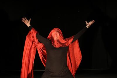 Lebanese artist Hanane Hajj Ali performs her play ‘Jogging’ in London for the first time as part of Shubbak Festival, a two-week extravaganza of Arab arts and culture in the UK. Courtesy Marwan Tahtah
