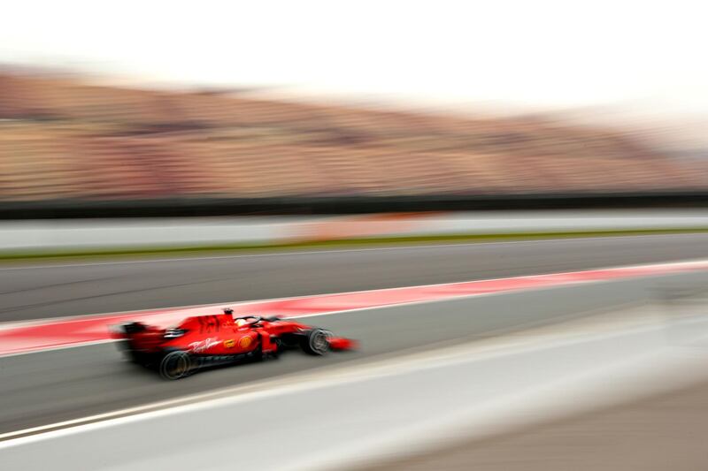 Sebastian Vettel driving the Scuderia Ferrari SF90 on track during day three of F1 Winter Testing at Circuit de Catalunya in Montmelo, Spain. Getty Images