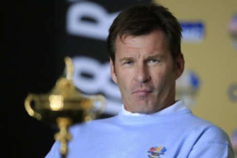 Nick Faldo, captain of the European Ryder Cup team, annouces his final picks for the European Ryder Cup team at The Johnnie Walker Championship at Gleneagles, Scotland.
