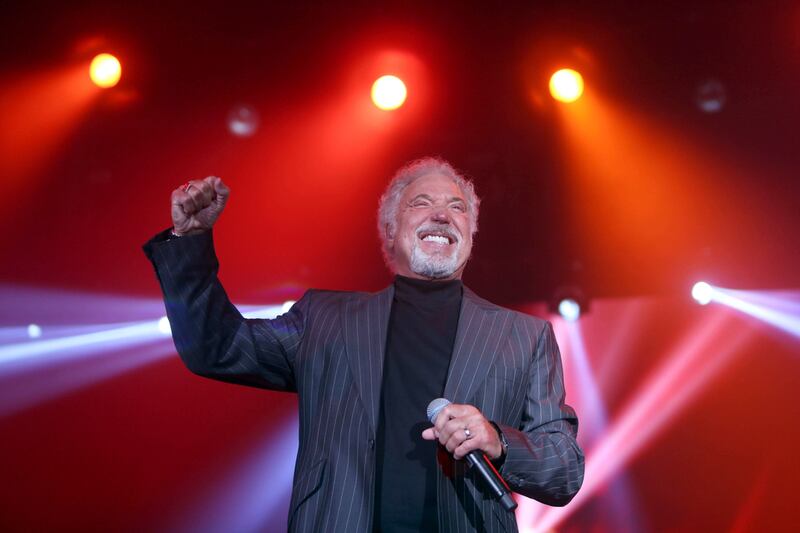 Tom Jones will bring his hefty catalogue of hits to Dubai next month. Sammy Dallal / The National