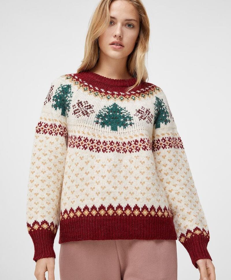 Oysho's jacquard Christmas tree jumper is about as classic as they come. Dh249, Oysho.