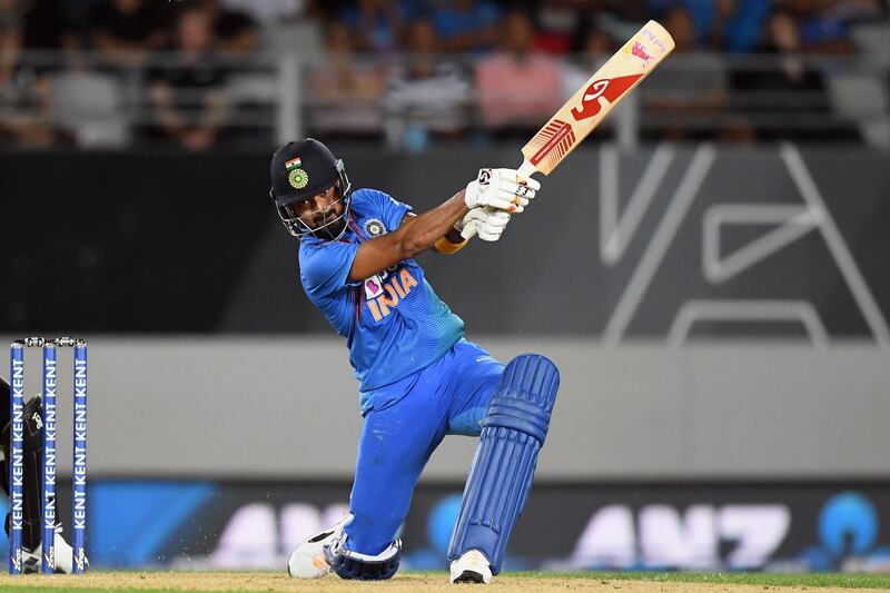 KL Rahul hit a fifty at the top of the innings against New Zealand. Getty Images