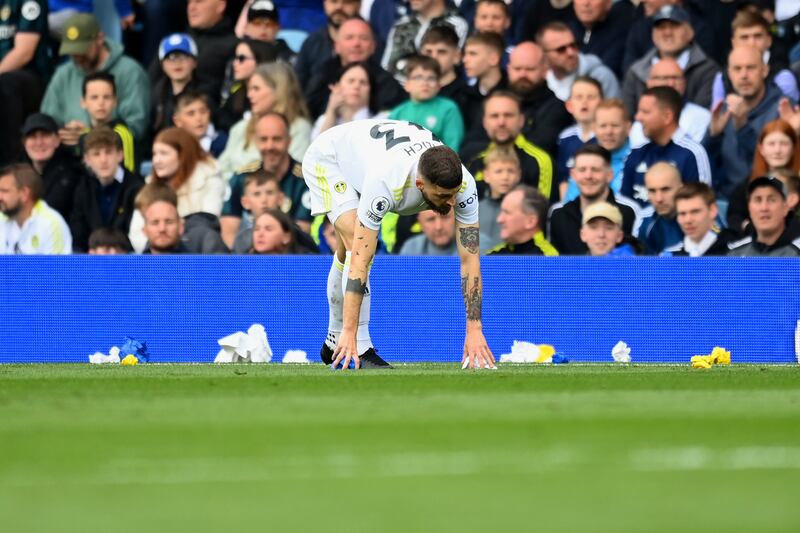 Mateusz Klich – 6. Came into the side due to Cooper sustaining an injury in the warmup and worked hard throughout while also showing some moments of quality. Played a good pass to Joe Gelhardt for his chance. Getty