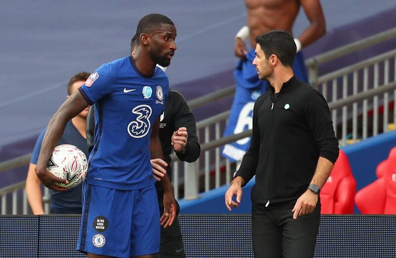 Antonio Rudiger - 6: Like rest of Chelsea defence, never totally convincing. Booked for touchline spat with Gunners manager Arteta. Reuters