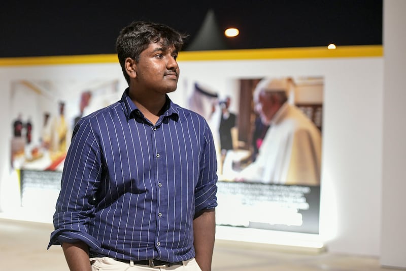 Vinil Rohi Marripudi, 15, said the papal visit was a wonderful experience.

