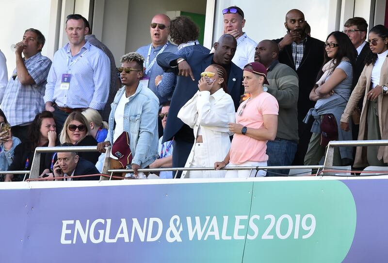 Rihanna in the stands during the match between West Indies and Sri Lanka at Emirates Riverside, Chester-Le-Street. Getty Images