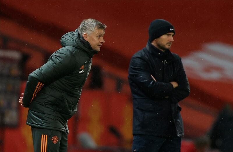 Manchester United manager Ole Gunnar Solskjaer on Saturday. EPA