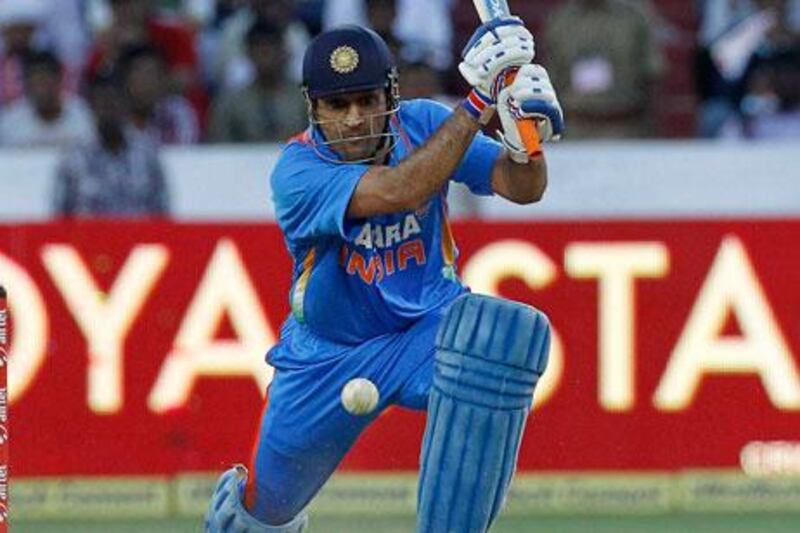 Captain MS Dhoni came to the wicket when India were struggling at 123 for four on Friday.