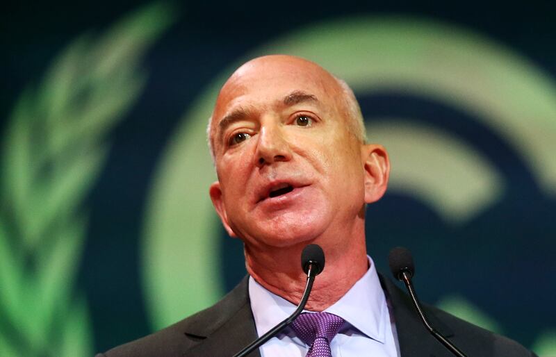 Amazon founder Jeff Bezos remains the third-wealthiest person in the world with a personal fortune of $114 billion. EPA