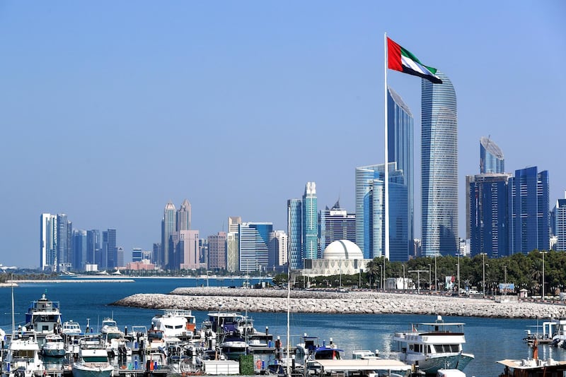 Abu Dhabi, United Arab Emirates, November 3, 2020.   The UAE flag, Corniche.
Victor Besa/The National
Section:  NA
FOR: Stock Images