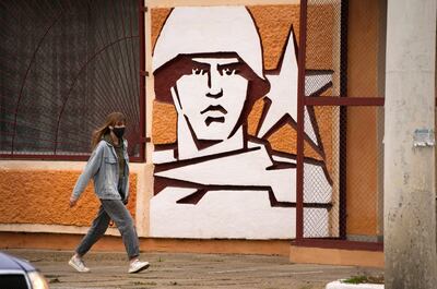 The HQ of the Operational Group of Russian Forces in Tiraspol. AP