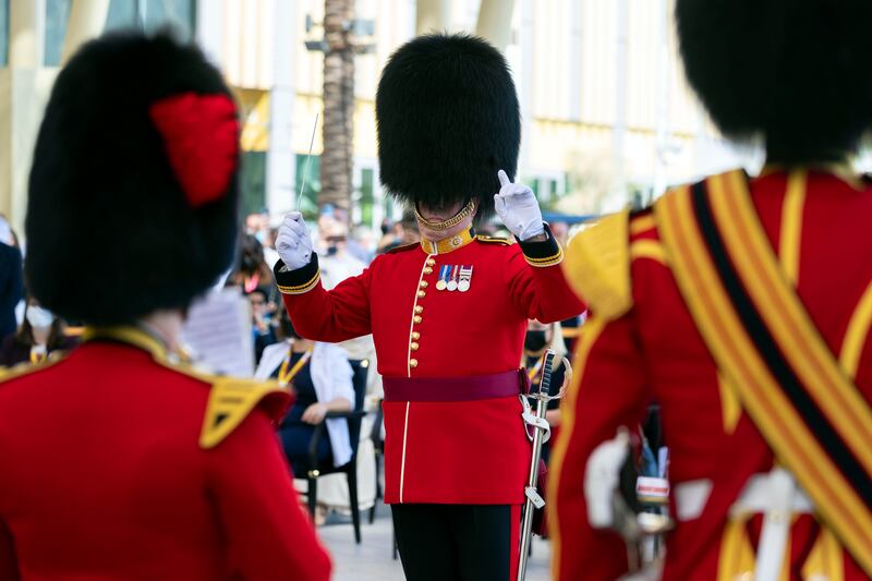The Coldstream Guards perform.