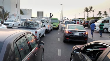 The DubaiNow app is only for minor accidents in the emirate. For major accidents dial 999. Antonie Robertson / The National