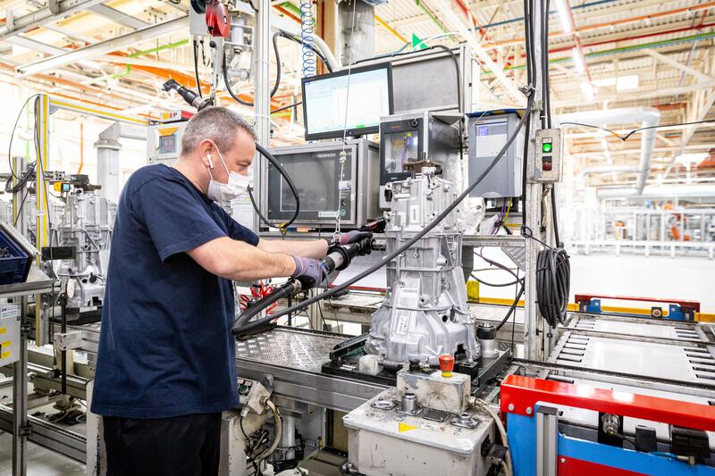 Ford's plant in Halewood, Merseyside. The company plans to transform the Halewood plant to build electric power units for future Ford vehicles. PA
