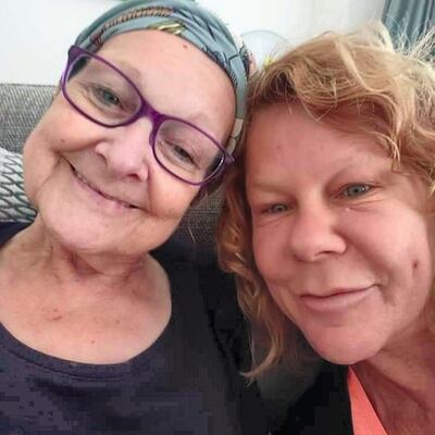 Pamela Clifford with her daughter Susan Colborne. Pamela caught Covid-19 while in hospital for cancer treatment and later died. Courtesy Susan Colborne.