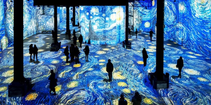 Digital art gallery Infinity des Lumieres will open in Dubai early this year. Supplied