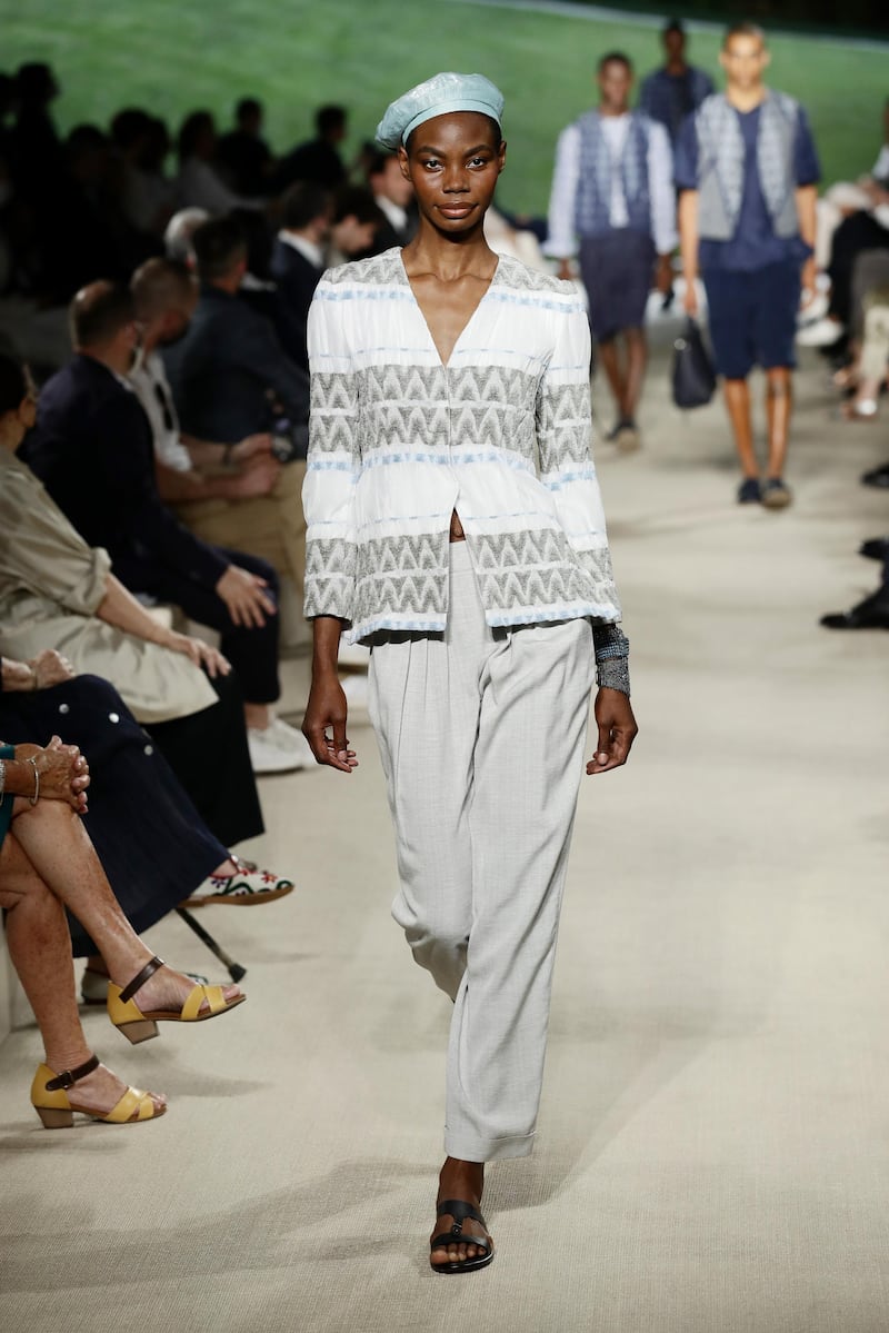 A model walks the runway during the Giorgio Armani show at Milan Men's Fashion Week on June 21, 2021 in Milan, Italy. Getty Images