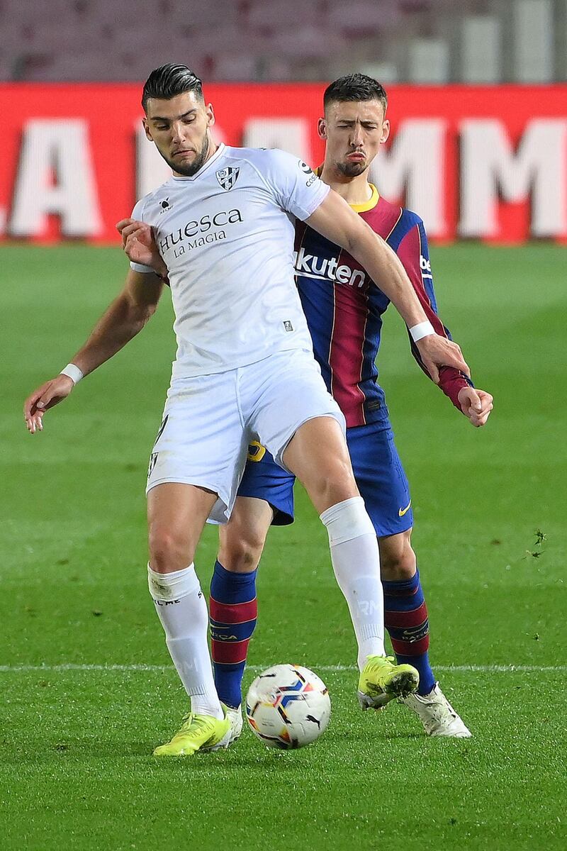 Clement Lenglet 7. Pushed right up as Barça dominated possession and kept Huesca in the final third of the field. The negative of that was that the home team left a lot of space at the back. AFP