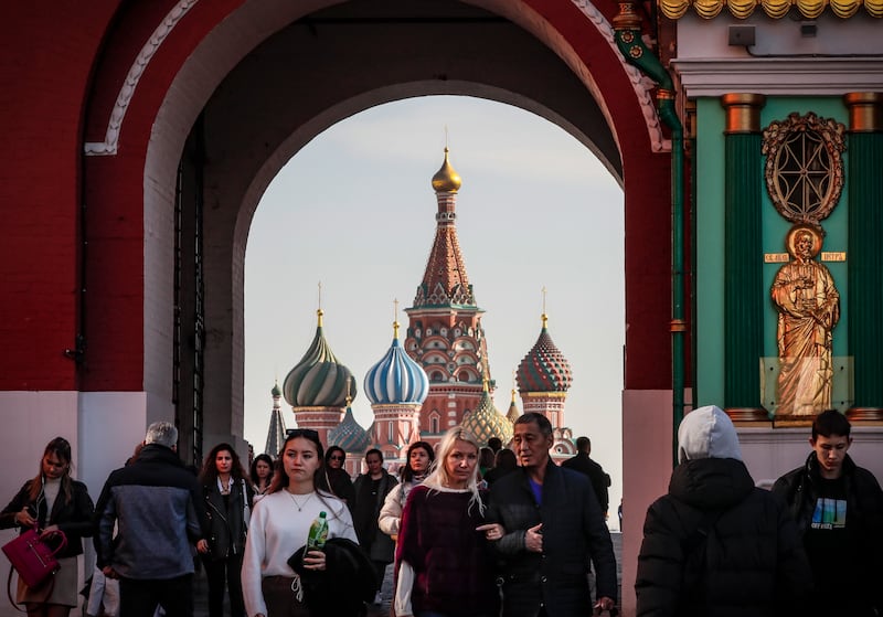 St Basil's Cathedral, as viewed from the Red Square in Moscow. EPA