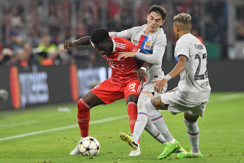 Gavi 6 - Set up Lewandowski on 18 minutes, tracked Mane throughout. Brought off just after Bayern made it 30 games unbeaten in Champions League group games. AFP