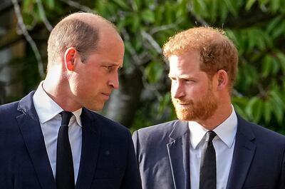 Princes William and Harry are both counsellors of state under their father, King Charles III, and held the title under their grandmother, Queen Elizabeth II. AP 