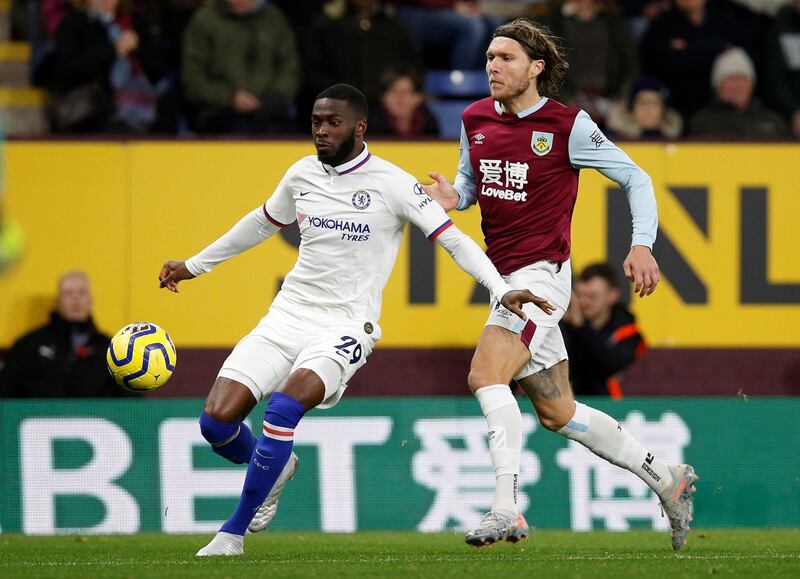 Centre-back: Fikayo Tomori (Chelsea) – Made an outstanding challenge to halt Jay Rodriguez in another promising performance as Chelsea powered to victory at Burnley. Reuters