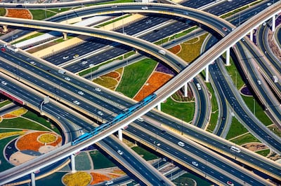 Nishar Mohammed's image of Sheikh Zayed Road in Dubai. Courtesy GCCA