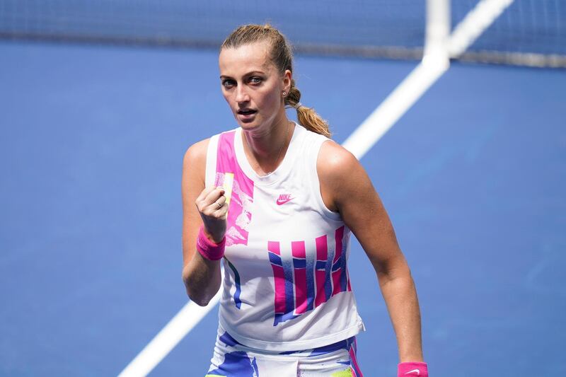 Petra Kvitova during her win against Kataryna Kozlova. AP