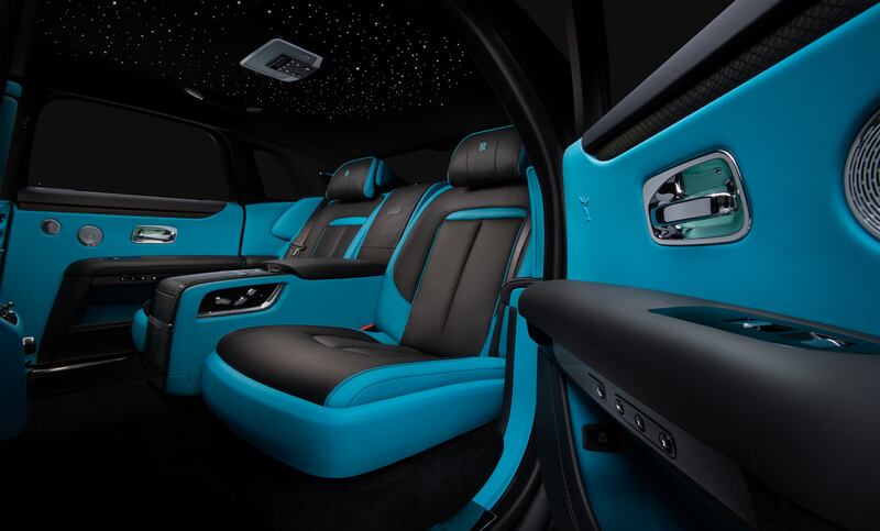 Colourful interior of the Rolls-Royce Ghost. Photo: Rolls-Royce