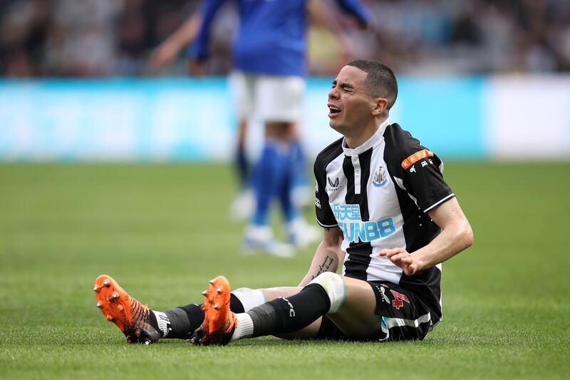 Miguel Almiron - 6: Starting in place of injured Ryan Fraser and while you can never criticise his engine, his lack of assists or goals is a problem. Nice bit of skill to skip past Thomas on byline at start of second half. Getty