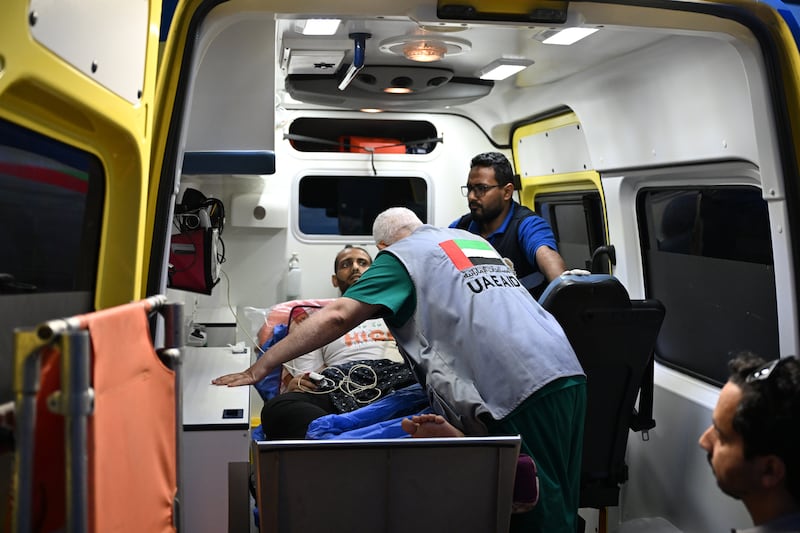 Palestinian children and cancer patients arrive in the UAE on Saturday for treatment. Wam