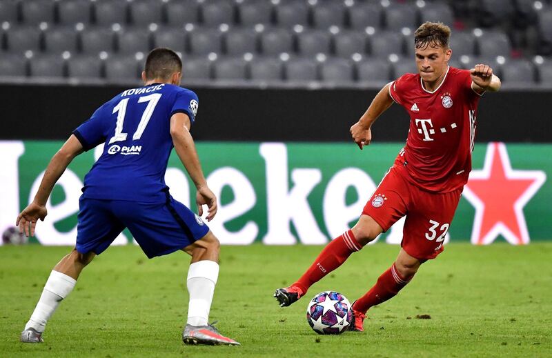 Joshua Kimmich – 7. Never looked stretch in defence and provided options in midfield and on the right flank. Top player. Easy night’s work. EPA