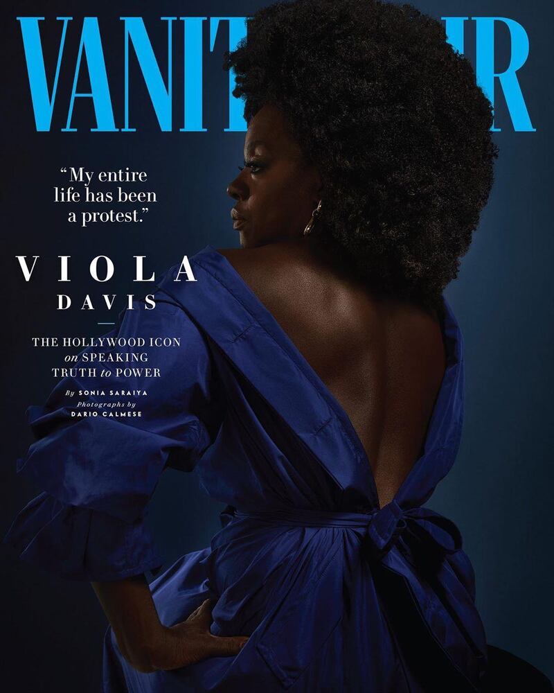 Viola Davis stars on the cover of the latest issue of 'Vanity Fair', the first cover shot by a black photographer in the magazine's history. Instagram / Vanity Fair