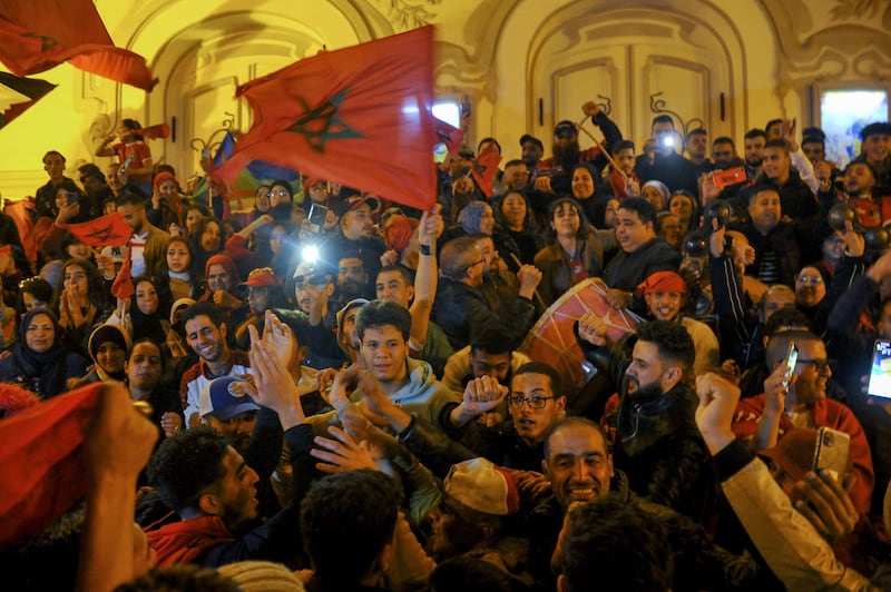 More Tunisians showing support for their fellow North Africans. AFP