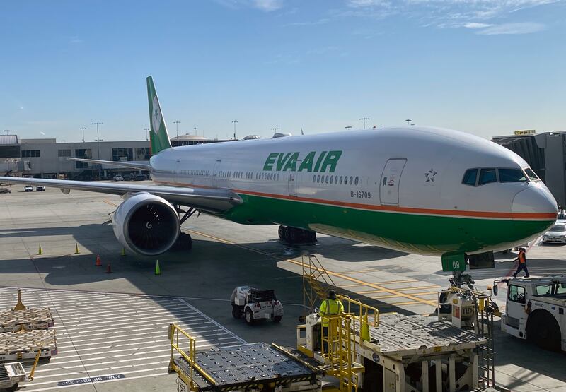 Taiwan's Eva Air listed in eighth place. AFP