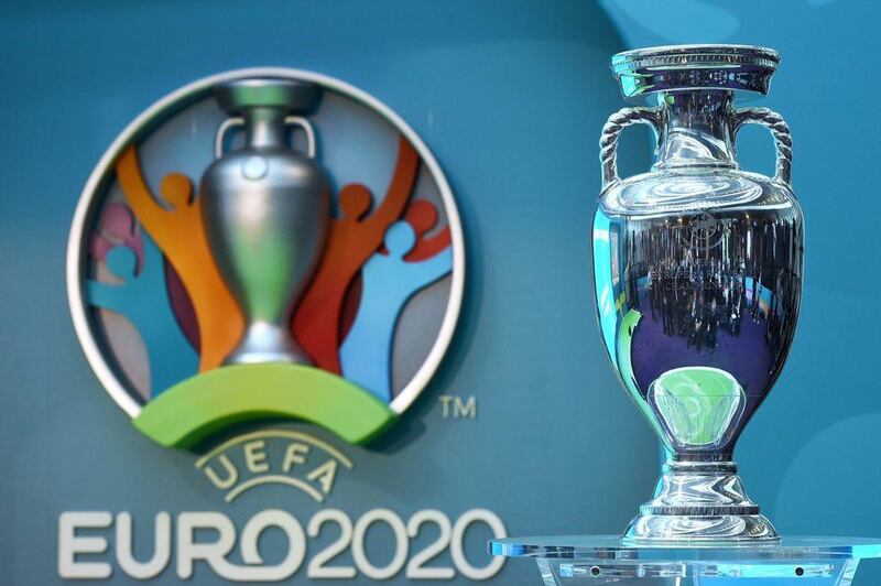 The European Championship trophy during unveiling of the EURO 2020 tournament and the host city logo in the City Hall in London, England on September 21, 2016. Facundo Arrizabalaga / EPA