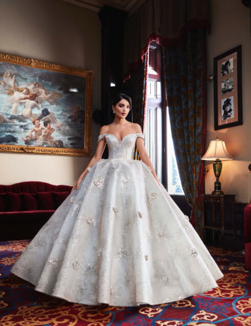 Rental bridal gowns start from Dh5,500 at Al Daker. Photo: Al Daker