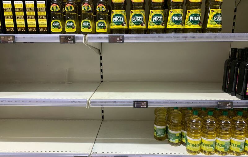 The conflict in Ukraine has caused shortages of certain agricultural products such as sunflower oil. AFP