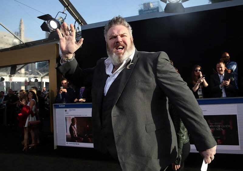Game of Thrones star Kristian Nairn, who played Hodor until last season on Game of Thrones, moderated a panel at Comic-Con in San Diego on Friday. AFP