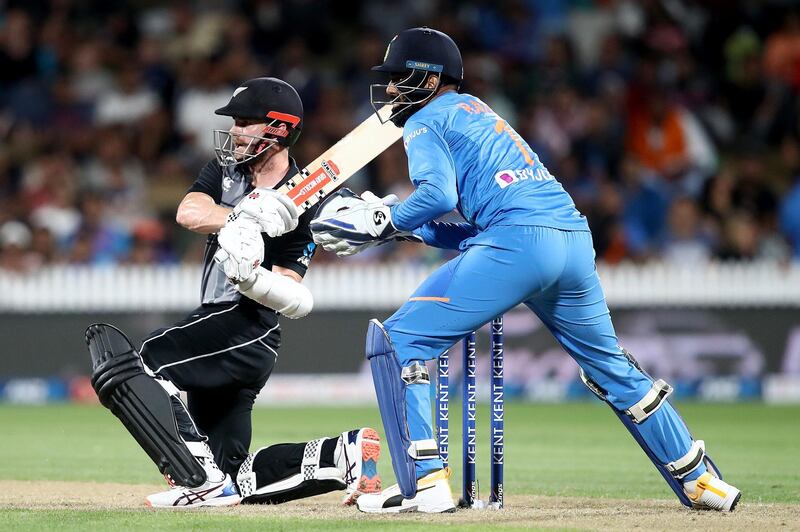 Kane Williamson led a one-man batting charge for New Zealand in Hamilton. Getty Images)