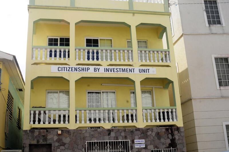 The St Kitts citizenship comes with visa-free travel to 125 countries. Above, the government office that handles requests from foreigners to acquire citizenship in exchange for investment in the country. Stanford Conway / Reuters