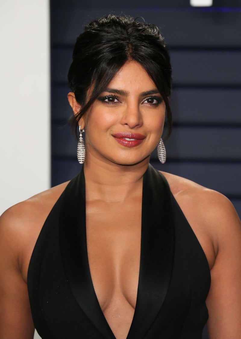 Actress Priyanka Chopra attends the 2019 Vanity Fair Oscar Party following the 91st Academy Awards at The Wallis Annenberg Center for the Performing Arts in Beverly Hills on February 21, 2019.  / AFP / JB Lacroix
