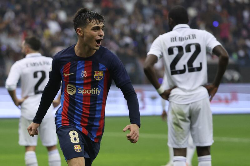 Pedri 8 - Played as a No 10. Involved in the first goal as Barcelona’s young midfield ran the show. Scored the third after 69 minutes, a simple finish. Another top class performance. AFP