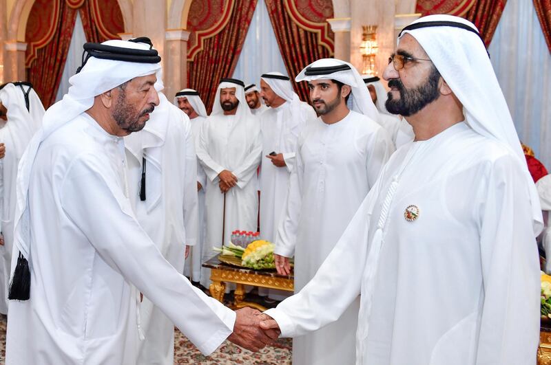 Sheikh Mohammed bin Rashid receives the masses of well-wishers during Ramadan